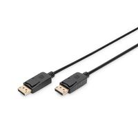 Digito DisplayPort Connection Cable 2M M/Blocking, DP, 1.1A Conform, Black, AK-340103-020-S