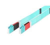 Digitus Cavo in fibra ottica OM3 - 10 m - da LC a LC - 5 pezzi - Duplex | 1/10/40/100 Gbit/s - Cavo LAN in fibra ottica multimodale (MM) - Tipo di fibra: 50/125 µ - Turchese (Aqua)