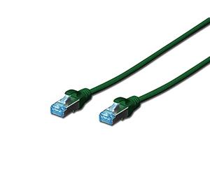 DIGITUS Cavo LAN Cat 5e - 0,5 m - Cavo di rete RJ45 - schermato SF/UTP - Compatibile con Cat6 e Cat6A - Verde