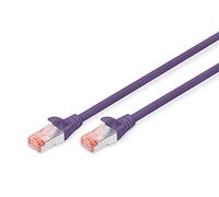 DIGITUS Cavo LAN Cat 6-2 m - Cavo di rete RJ45 - S/FTP schermato - Compatibile con Cat 6A e Cat 7 - Viola
