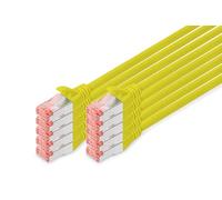 Digitus Professional Cat 6 S/FTP Patch Cable 3M RJ-45 M 10 pacchetto giallo cavo patch attorno a DK-1644-030-Y-10