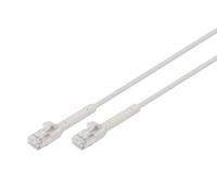 DIGITUS Cavo LAN Cat 6A - 0,5 m - 10 pezzi - 10 Gbps - connettore flessibile - versione slim AWG 32-7 - cavo di rete RJ45 - F-FTP - PoE+ - LSZH - compatibile con Cat7, Cat6, Cat5e - grigio