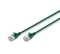 Digitus Cavo LAN Cat 6A - 5 m - Versione sottile AWG 32/7-10 Gbit/s - Cavo di rete RJ45 - F/FTP - PoE+ - LSZH - Compatibile con Cat-7, Cat-6, Cat-5e - Verde