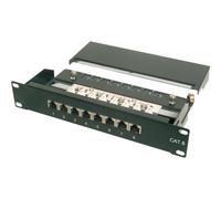 Digitus Pannello patch DN91608S Cat.6 1U 8 porte schermato nero