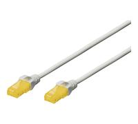 DIGITUS - Cavo patch Cat-6A, 1 m, schermatura UTP, conduttori in rame, guaina LSZH, cavo di rete, colore: Grigio, Cat-6A - 1 m, Cavo patch - U-UTP - LSZH