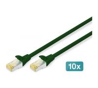 DIGITUS - Cavo Patch CAT 6A SFTP 3m Verde Confezione da 10 Pezzi