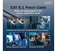 Digitus cavo patch cat 8.1 s/ftp 5mt. colore nero