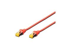 DIGITUS - Cavo Rete S-Ftp Cat. 6A Doppia Schermatura Lsoh Colore Rosso Mt. 30