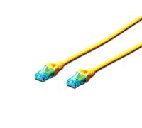 Digitus CAVO RETE UTP CAT. 5E NON SCHERMATO - LUNGHEZZA MT. 2 - COLORE GIALLO, Cat-5e - 2 m, Cavo patch - U-UTP - PVC - CCA