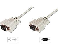 DIGITUS Serial Connection Cable - D-Sub 9 to D-Sub 9 - Plug to Socket - 3.0m - E