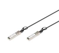 DIGITUS Cavo universale SFP+ DAC - 10 Gbit/s - Cavo di rete - 5 m - Direct Attach Cable - Direct Attach Copper - AWG24 Twinax - Nero