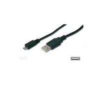 Digitus USB A - Micro USB B 1 M Cable USB 2.0 Micro-USB B Negro