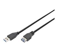 Digitus Cavo USB USB 3.2 Gen1 (USB 3.0) Spina USB-A, Presa USB-A 3.00 m Nero