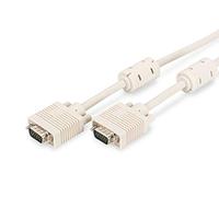 Cavo di collegamento per monitor DIGITUS VGA, DSUB HD15 Da spina a spina, 3m, beige
