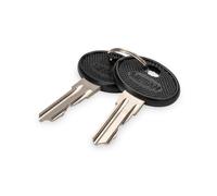 DIGITUS Chiave di ricambio per armadi di rete Varioflex, armadi a parete Unique e armadi per server e armadi a parete IP55 - due pezzi - nero/argento