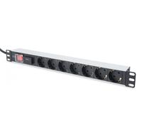 DN-95407 prolunghe e multiple 2 m 7 presa(e) AC Argento, Ciabatta 2 m, 7 presa(e) AC, Tipo F, Argento, Alluminio, 250 V