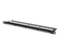 Digitus Class E 0.5U - Pannello di patch (CAT 6, RJ-45, Black, Metal, 0.5U, 8P8C)
