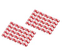 DIGITUS Clip Colorate per Cavi Patch RJ45 - organizzazione cromatica dei Cavi di Rete - 100 Pezzi - per Cavi LAN Cat 5e, Cat 6 e Cat 6A - AWG da 24/7 a 27/7 - Rosso