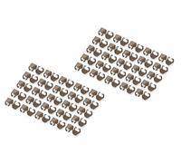 Digitus Clip Colorate per Cavi Patch RJ45 - organizzazione cromatica dei Cavi di Rete - 100 Pezzi - per Cavi LAN Cat 5e, Cat 6 e Cat 6A - AWG da 24/7 a 27/7 - Marrone