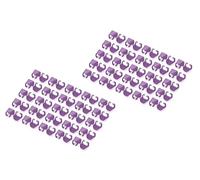 DIGITUS clip colorate per cavi patch RJ45 - organizzazione cromatica dei cavi di rete - 100 pezzi - per cavi LAN CAT 5e, CAT 6 e CAT 6A - AWG da 24/7 a 27/7 - Viola