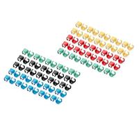 DIGITUS Clip Colorate per Cavi Patch RJ45 - organizzazione cromatica dei Cavi di Rete - 5X 20 Pezzi - per Cavi LAN Cat 5e, Cat 6 e Cat 6A - AWG da 24/7 a 27/7 - Multicolore