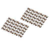 Digitus Clip Colorate per Cavi Patch RJ45 - organizzazione cromatica dei Cavi di Rete - 100 Pezzi - per Cavi LAN Cat 5e, Cat 6 e Cat 6A - AWG da 24/7 a 27/7 - Marrone