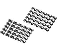 DIGITUS Confezione 100 pezzi clip colorate per cavi di rete - nero NEW