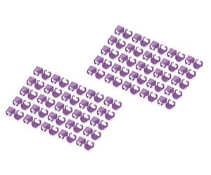 Digitus Confezione 100 Pezzi Clip Colorate Per Cavi Di Rete - Viola