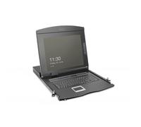 Digitus Console 19 HD LCD KVM, 16 porte VGA, tastiera tedesca (Digitus KVM-konso