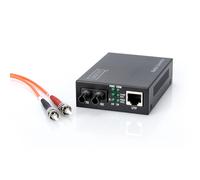DIGITUS Professional Media Converter, Fast Ethernet, da RJ45 a ST, Multimode, fino a 2 km, RJ45/ST - 1310nm - 100 Mbit, Multimode