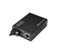 DIGITUS Convertitore multimediale Gigabit bidirezionale RJ45 / SC 1000 DN-82122