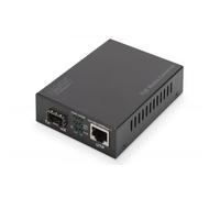 Digitus Convertitore multimediale Gigabit PoE, RJ45 / SFP, PSE