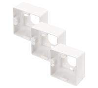 DIGITUS Cornice per montaggio a parete - Per scatole di derivazione e di rete - Layout tedesco - 80 x 80 mm - Profondità 42 mm - Bianco RAL9003