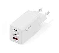 Digitus DA-10303 Caricabatterie da parete GaN II 67W | 2x USB-C, 1x USB-A | PD 3.0, QC 3.0 | Bianco