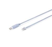 DIGITUS DA-70173 - Cavo Adattatore da USB 2.0 a RJ45 Console - USB-A, connettore RJ45 - Lunghezza 1,8 m - chipset FTDI - velocità di Trasmissione Dati da 75 a 128.000 BPS - ritenzione Porta Com - Blu
