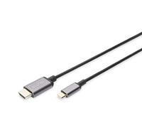 Adattatore Usb-C - Hdmi 18 M 4K/30Hz Nero Alloggiamento In Metallo