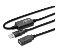 Digitus DA-73100-1 Cavo USB USB 2.0 Spina USB-A, Presa USB-A 10.00 m Nero