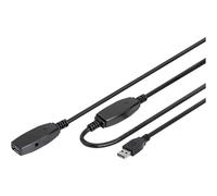Digitus DA-73107 Cavo USB USB 3.2 Gen1 Spina USB-A, Presa USB-A 20.00 m Nero Sc