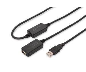 Digitus DA73102 Estensore di Linea USB 2.0 Maschio/Femmina con Cavo da mt 20 USB