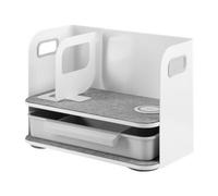 DIGITUS Desktop Organizer con caricatore Qi Acciaio Grigio Bianco 1 DA-90442