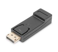 DIGITUS Displayport Adapter, DP to HDMI Type A; Locking; DP 1.1 a, Full HD, Blac
