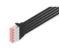 Digitus DK-1644-100-BL-5 Cavo di Rete 10 m Cat6 S/FTP (S-STP) Nero, Cat-6 - 10 m (5 Pezzi), Cavo patch - S-FTP - LSZH