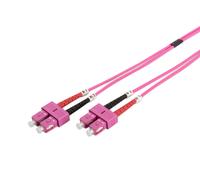 DIGITUS DK-2522-01-4 - Fibre Optic Cable OM4 - 1 m - SC to SC - Duplex Fibre Opt