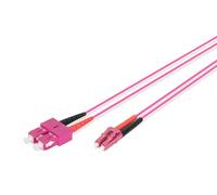 Digitus Professional Patch Cable-LC Multi-Mode M a SC Multi-Mode M -1 M-Glass Fibra-Duplex DK-2532-01-4