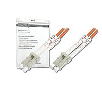 DIGITUS DK-2533-01 - Cavo In Fibra Ottica OM2 - 1 m - da LC a LC - Duplex - 1 Gbit/s - Cavo LAN In Fibra Ottica Multimodale MM - Tipo Di Fibra: 50/125 µ - Arancione (Orange)