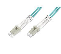 DIGITUS DK-2533-20/3 - Cavo In Fibra Ottica OM3 - 20 m - da LC a LC - Duplex - 1/10/40/100 Gbit/s - Cavo LAN In Fibra Ottica Multimodale MM - Tipo Di Fibra: 50/125 µ - Turchese (Aqua)