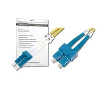 DIGITUS DK-292SCA3LC-02 - Fibre Optic Cable OS2 - 2 m - SC (APC) to LC (PC) - Du