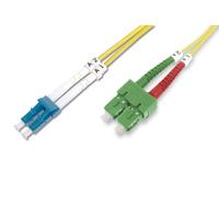 DIGITUS DK-292SCA3LC-03 - Fibre Optic Cable OS2 - 3 m - SC (APC) to LC (PC) - Du
