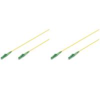 Digitus DK-2933-05-APC-SX - Cavo in fibra ottica OS2-5 m - LC(APC) a LC(APC) - FO simplex - FTTH, FTTB e FTTx - Cavo LAN in FO monomodale SM - Tipo di fibra: 9/125 µ - Giallo (Confezione da 2)