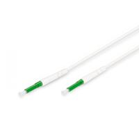 DIGITUS Cavo FTTH Drop - OS2 - Singlemode - 10 m - 1 fibra - connettore LC-APC - preconfezionato - ottimizzato per la flessibilità G.657A2 - inseribile - cavo in fibra ottica - bianco
